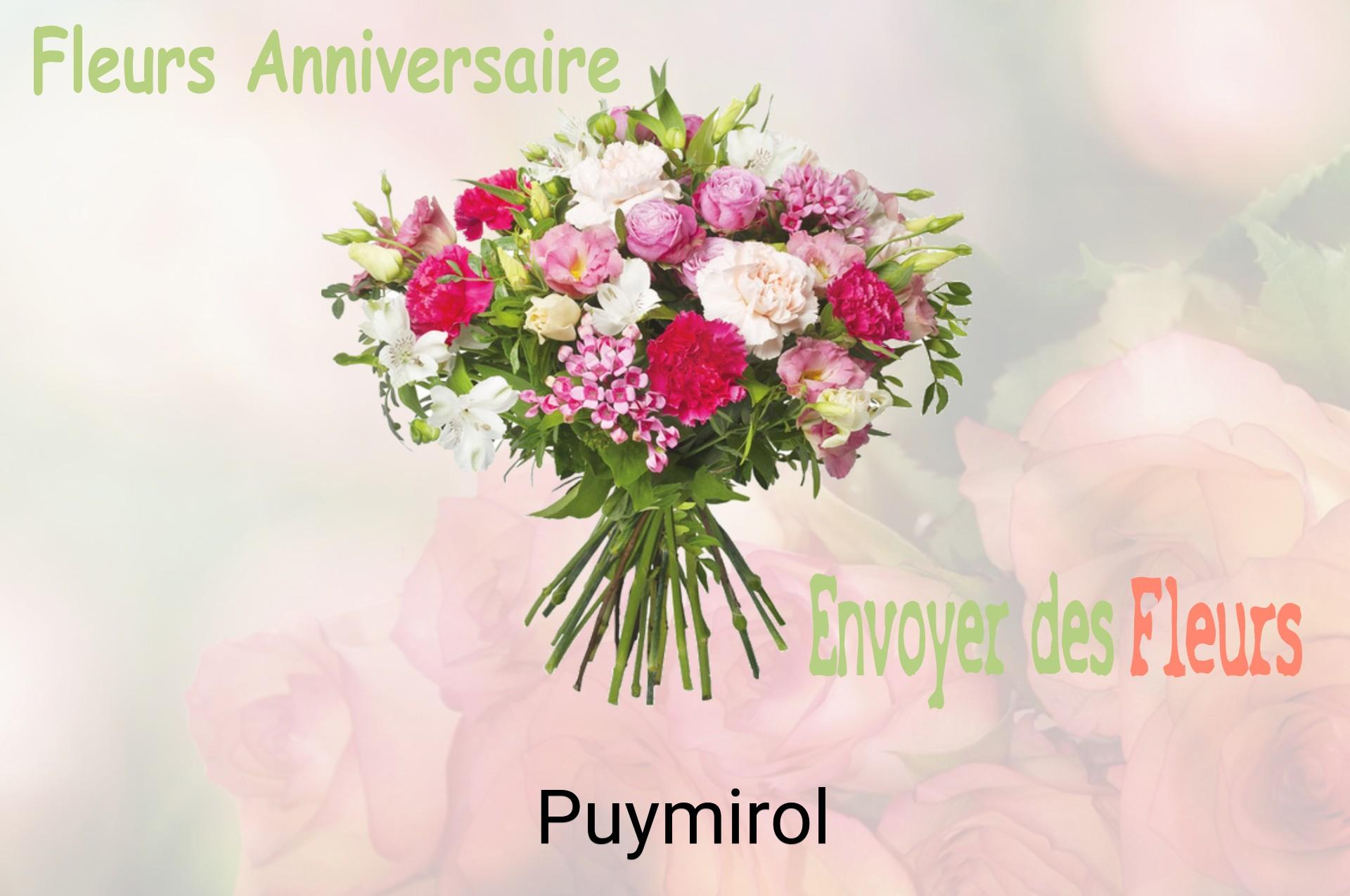 Bouquet de fleurs d’anniversaire livré à Puymirol