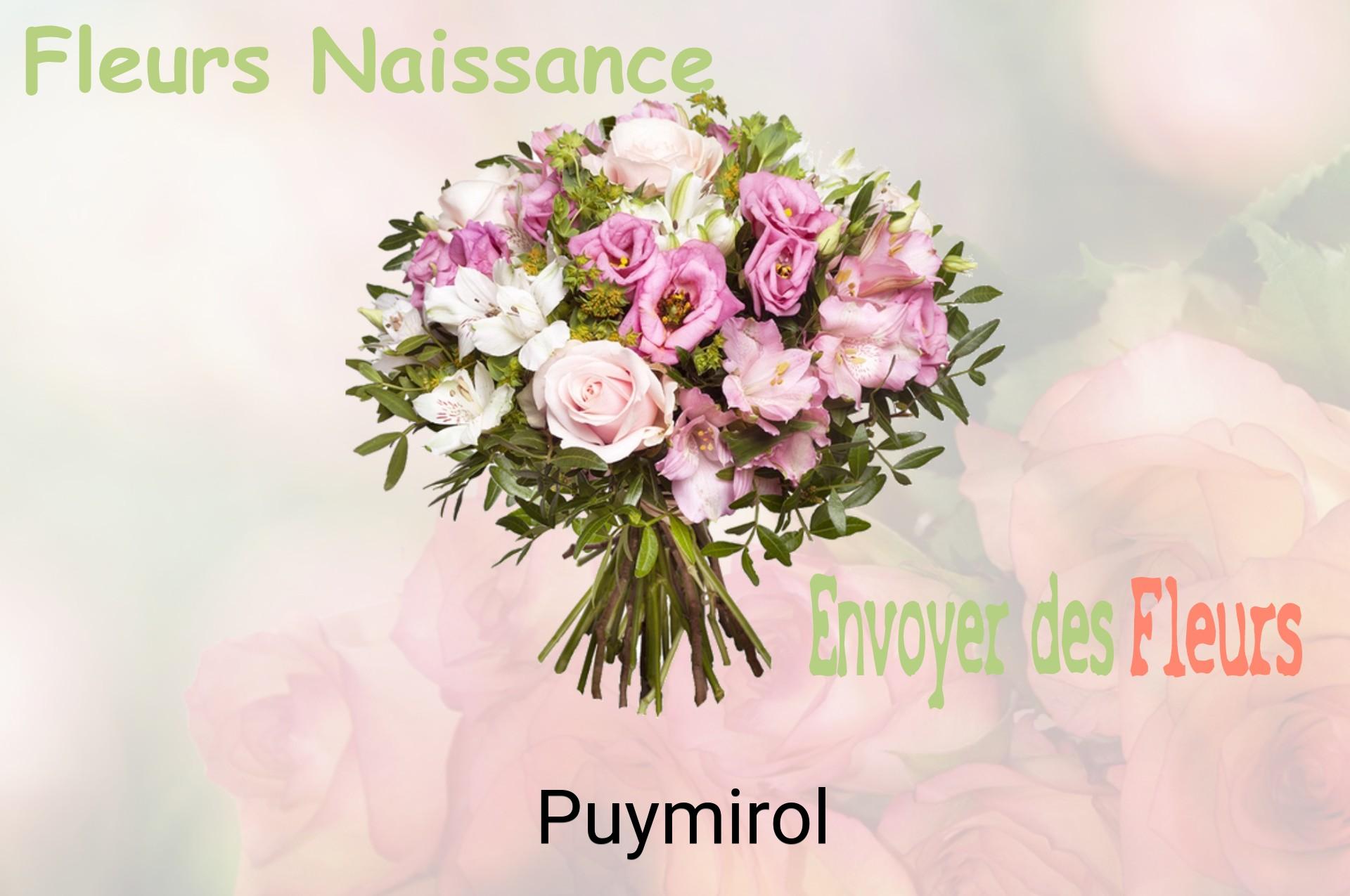 Bouquet de fleurs de naissance livré à Puymirol